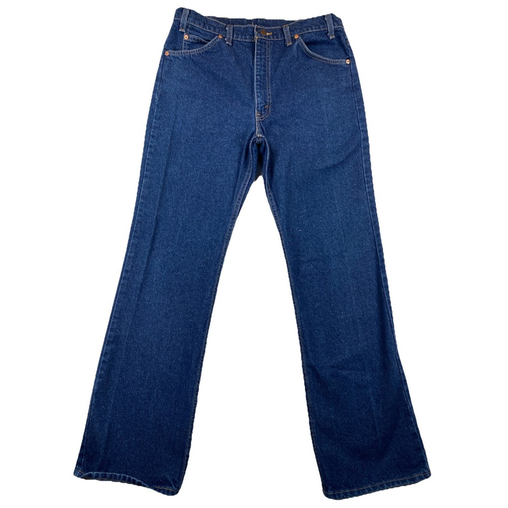 Levi's Men's 517 Orange Tab Denim Blue Jeans 36x31 (Actual 34x31) Vintage USA